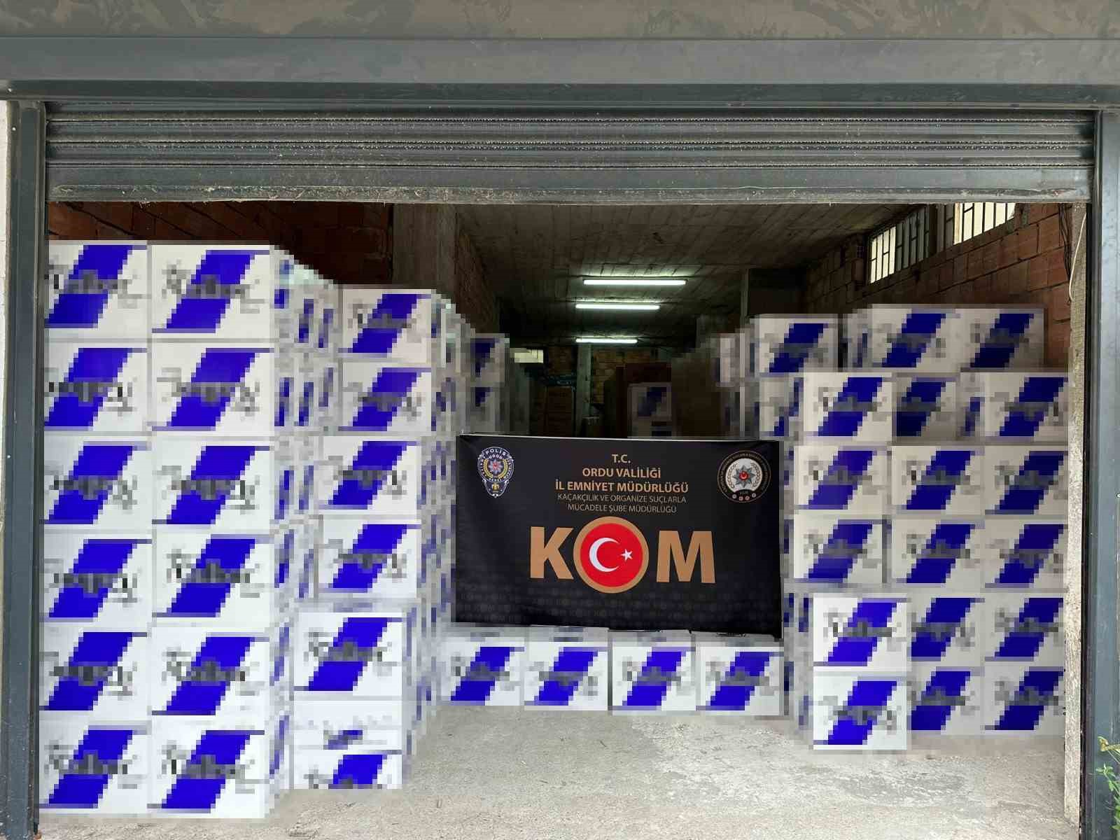 Ordu’da kaçakçılık operasyonları