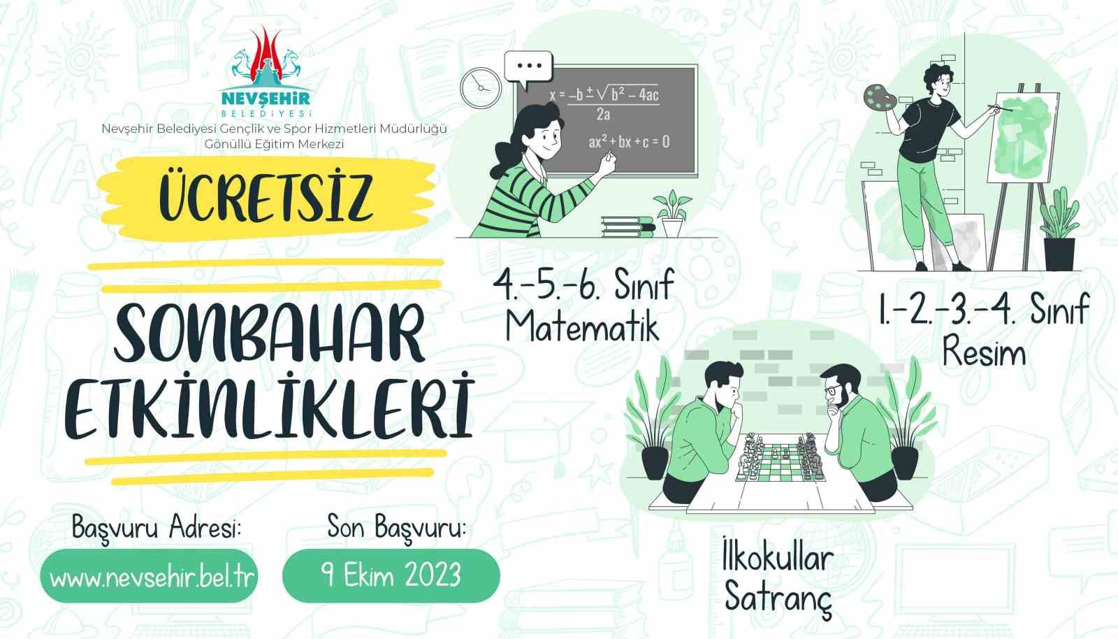 Gönüllü Eğitim Merkezi’nde kurslar başlıyor