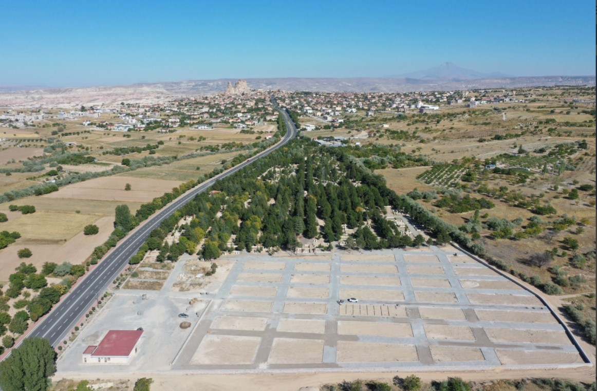 U&ccedil;hisar kasabasında mezarlık alanı genişletildi
