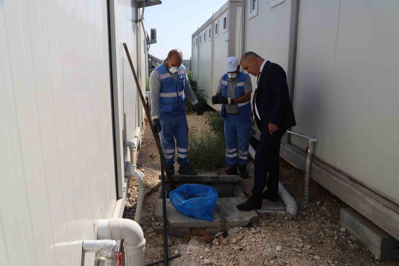 Diyarbakır’da konteyner kentte kış öncesi altyapı hazırlıkları yapılıyor