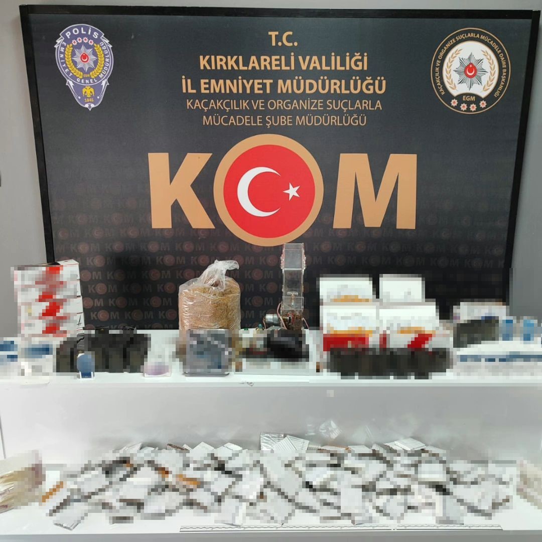 Kırklareli’nde ‘sis’ operasyonu: Kaçak tütün ele geçirildi