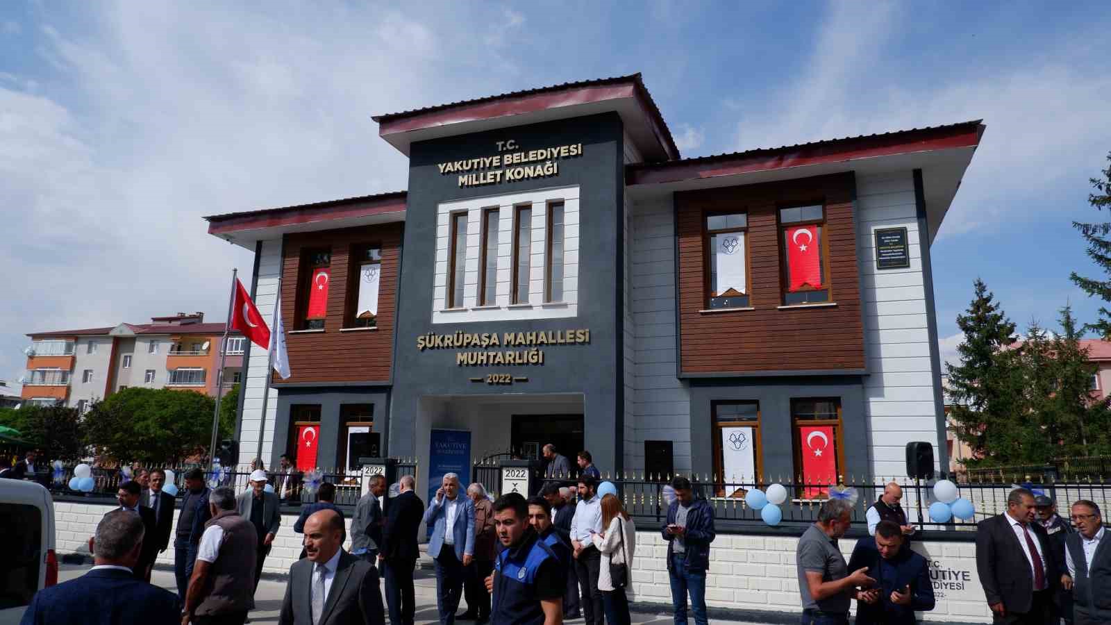 Ş&uuml;kr&uuml; Paşa&rsquo;da millet konağı ve park a&ccedil;ılışı
