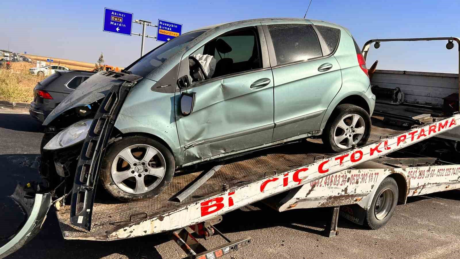 Mardin’de zincirleme trafik kazası: 6 yaralı