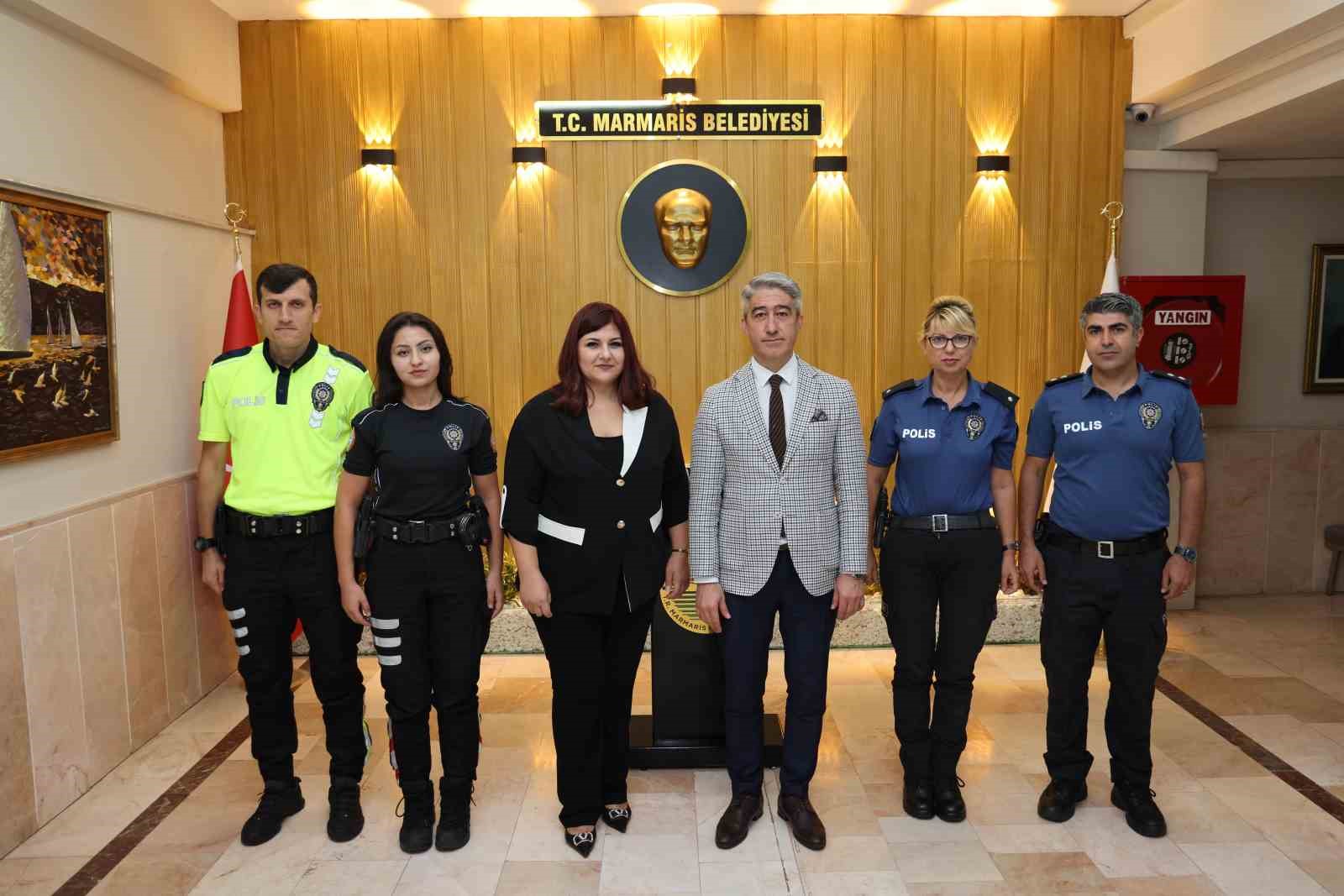 Başkan Oktay, İlçe Emniyet Müdürü Öztürk’ü ağırladı