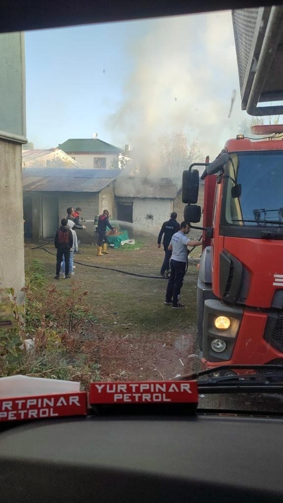 Ağrı&rsquo;da evin kilerinde yangın &ccedil;ıktı
