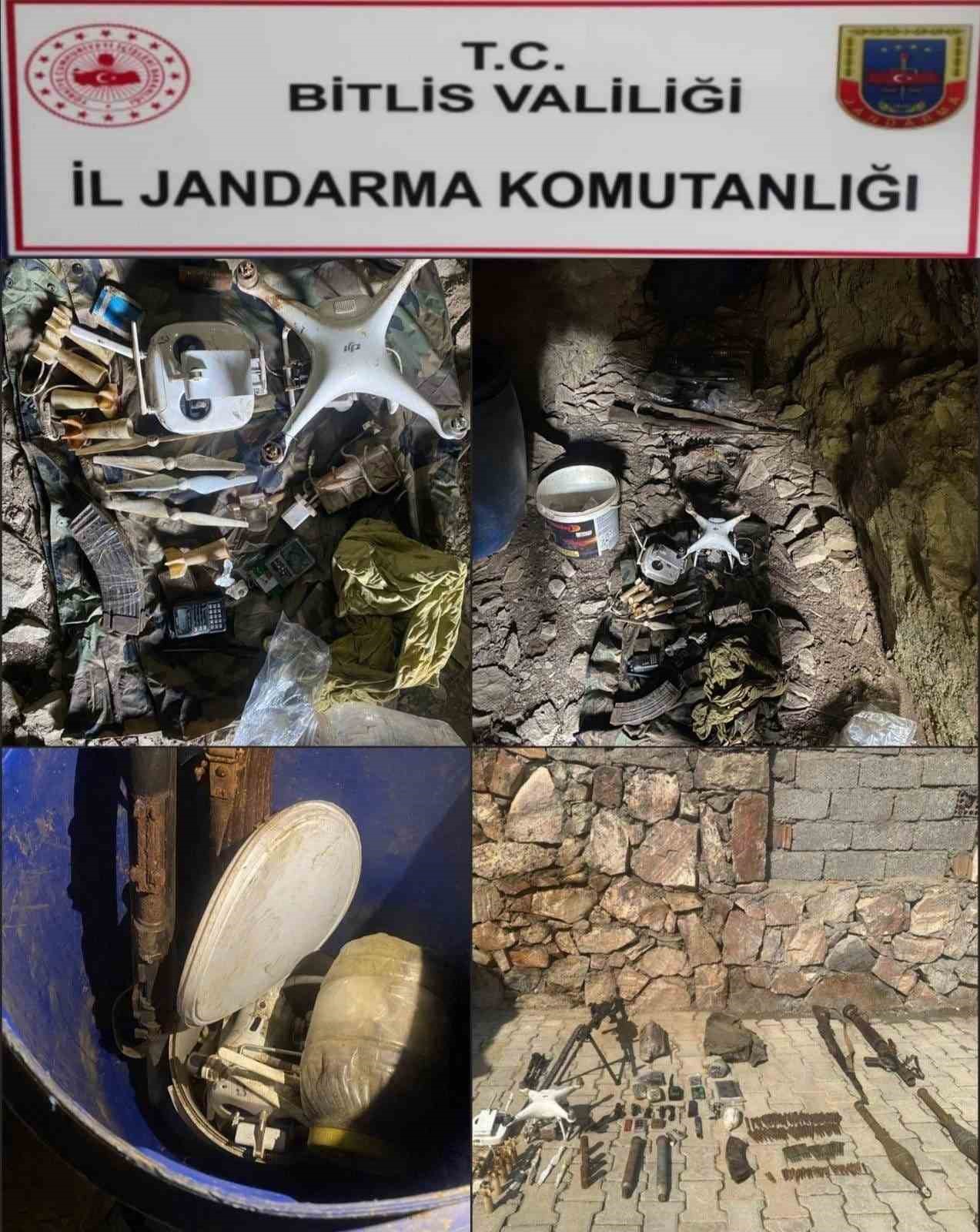 Bitlis&rsquo;te ter&ouml;r operasyonu, &ccedil;ok sayıda m&uuml;himmat ele ge&ccedil;irildi
