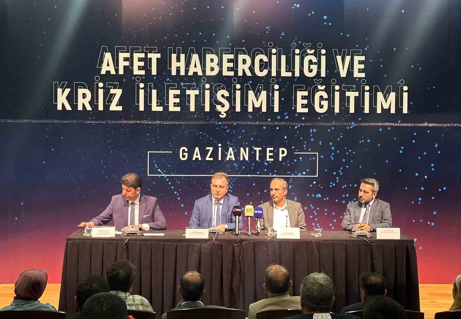 Gaziantep’te Afet Haberciliği ve Kriz İletişimi Eğitim programı düzenlendi
