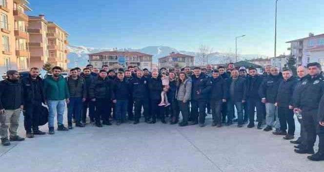 Kahramanmaraş’ta görev alan polisler Erzincan’a döndü