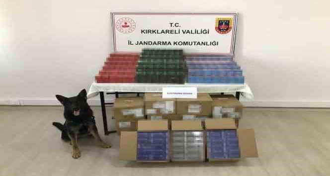 Kırklareli’nde kaçakçılık operasyonu: Otomobilden elektronik sigaralar çıktı