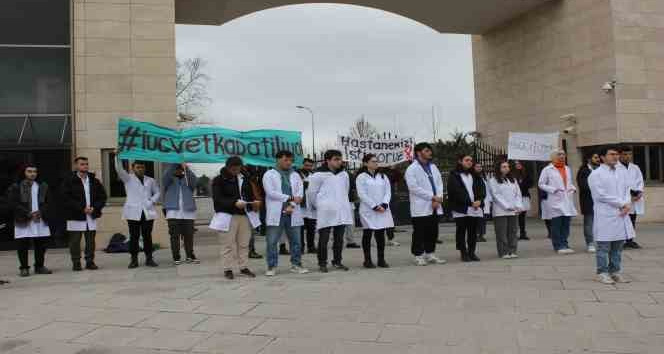 Veterinerlik fakültesi öğrencilerinden hayvan hastanesi eylemi