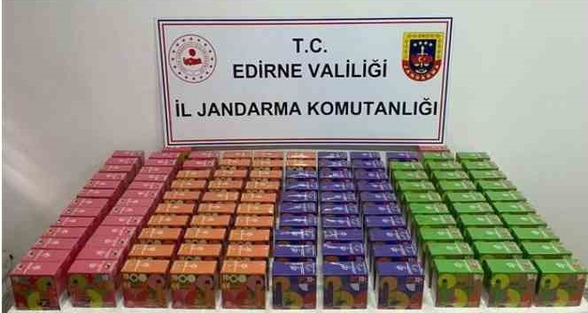 Edirne’de kaçak sigara ve uyuşturucu operasyonu
