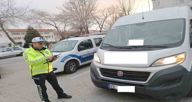 Kırklareli’nde okul servislerine denetim