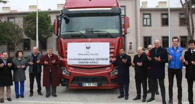 Kırklareli’nden deprem bölgelerine kuru gıda desteği sürüyor