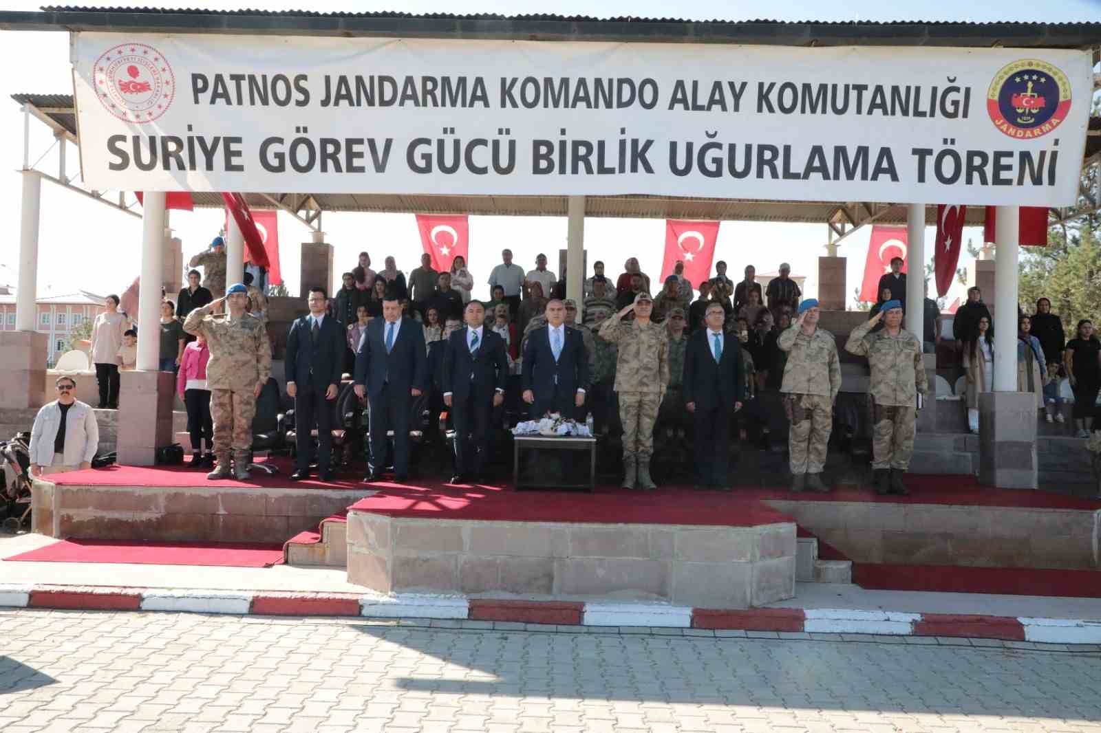 Patnos Jandarma Komando Alayı’ndan Afrin’e uğurlama töreni