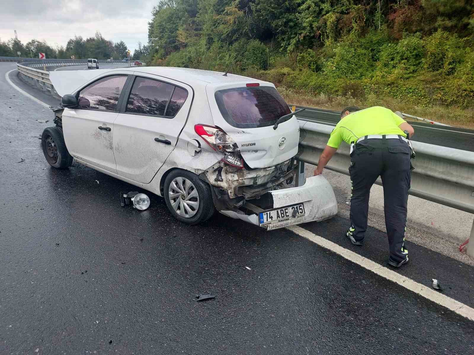 Zonguldak’ta 6 aracın karıştığı zincirleme kaza: 1 yaralı