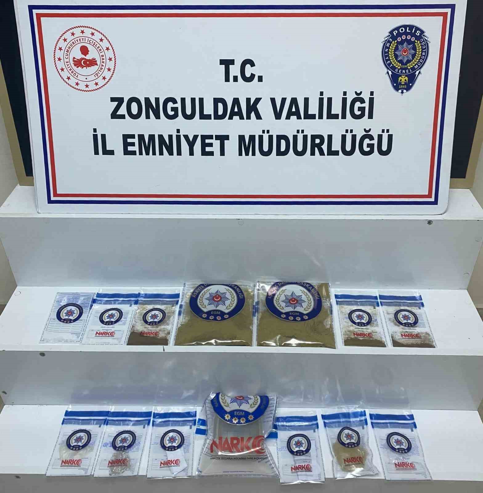 Zonguldak’ta uyuşturucu operasyonunda 1 tutuklama