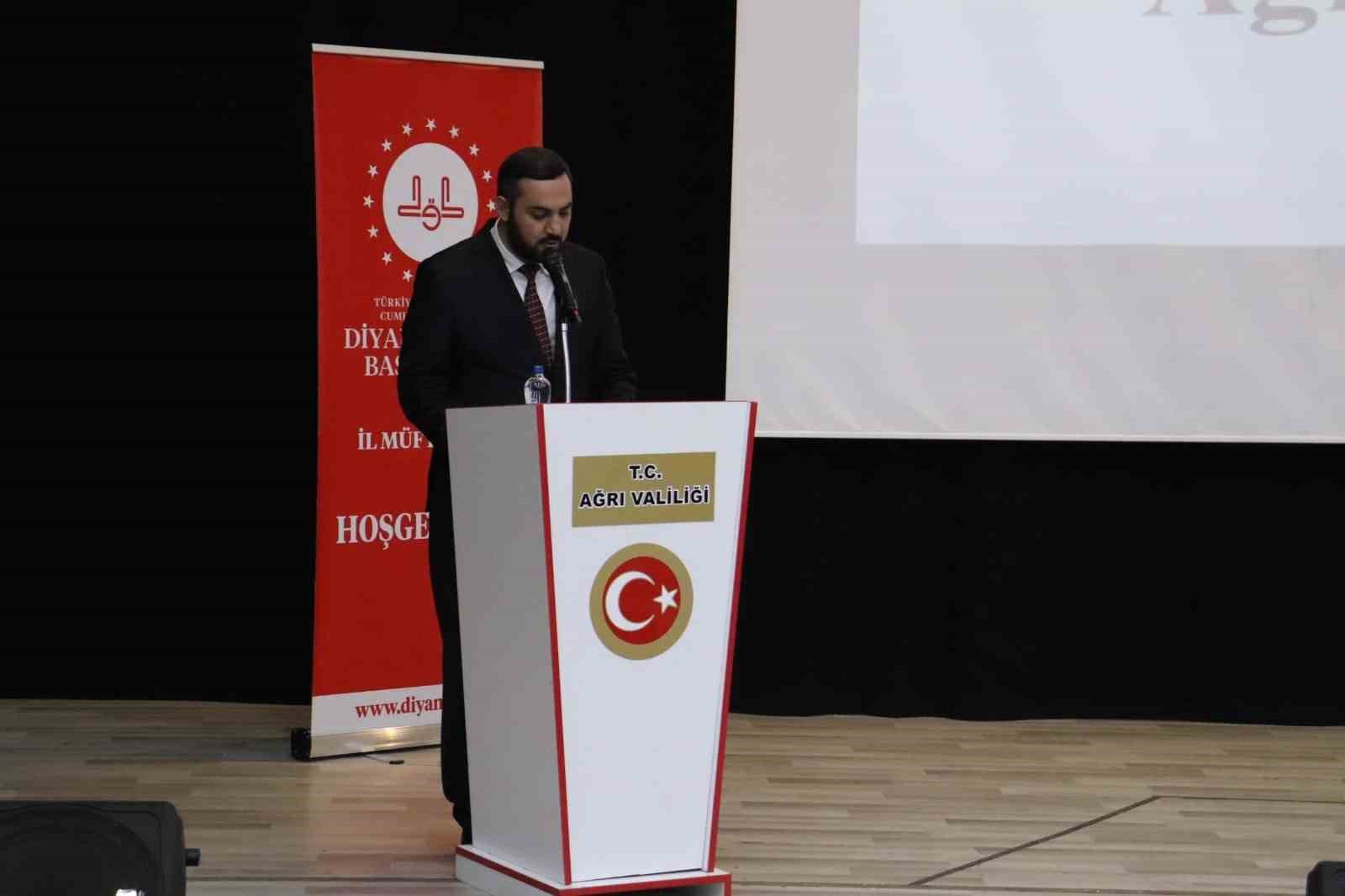Ağrı&rsquo;da &ldquo;Peygamberimiz, İman ve İstikamet&rdquo; konulu konferans d&uuml;zenlendi
