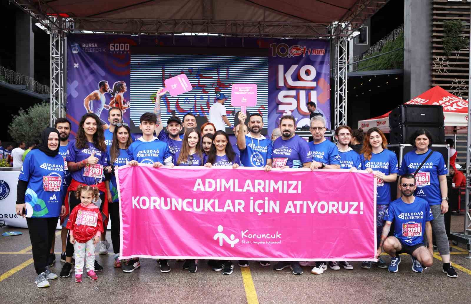 Uludağ Elektrik Koşu Takımı ‘Hayalim Okul’ projesi için koştu