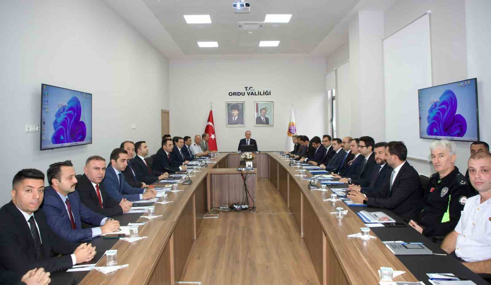 Ordu&rsquo;da &lsquo;İl G&uuml;venlik ve Asayiş Koordinasyon Toplantısı&rsquo; yapıldı
