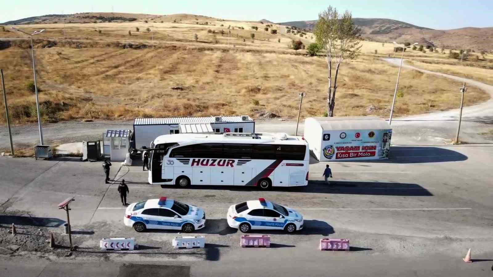 Yozgat&rsquo;ta şehirlerarası otob&uuml;slerde emniyet ekipleri denetimleri artırıldı
