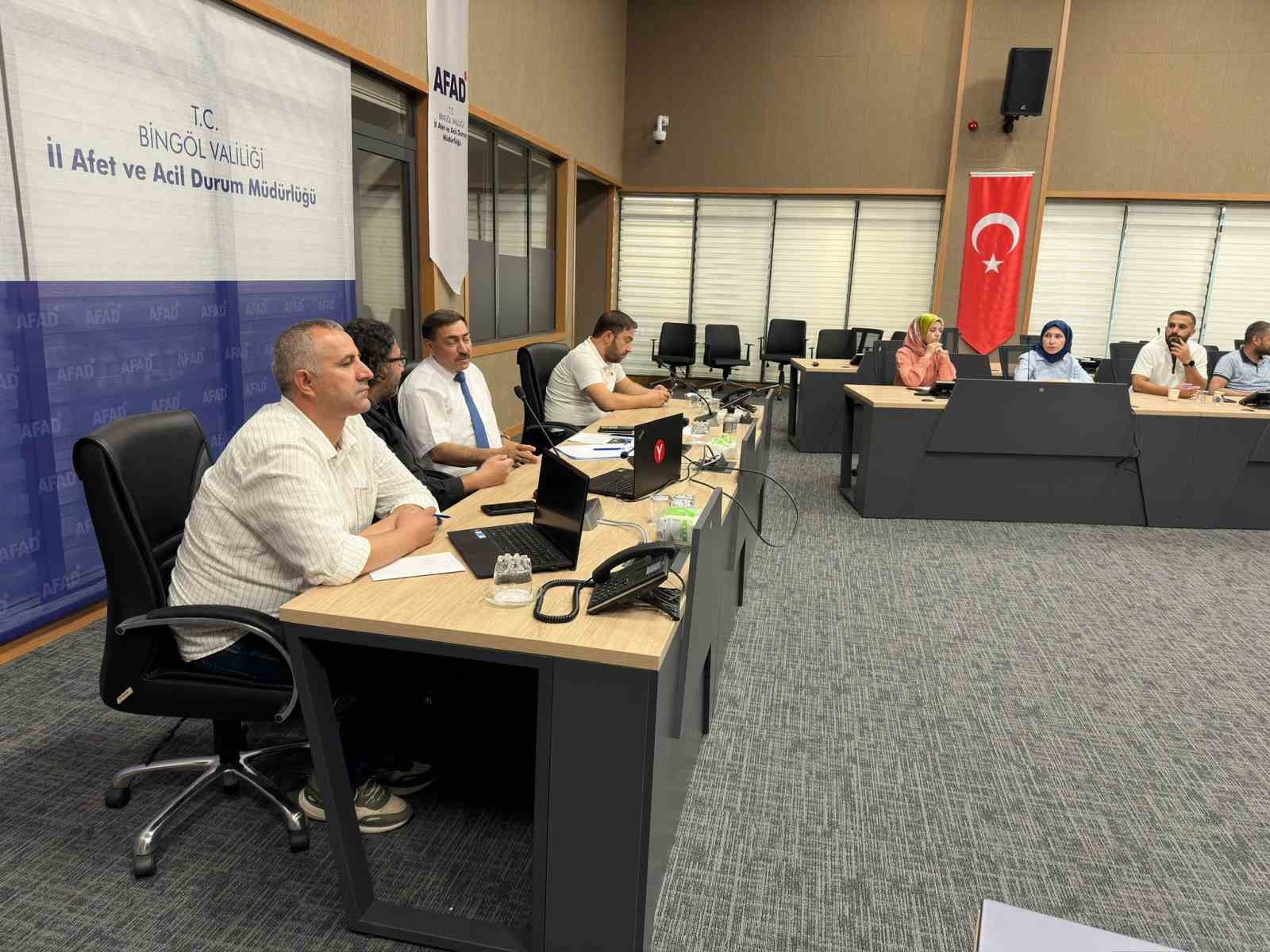 Bingöl’de il afet risk azaltma planı toplantısı yapıldı