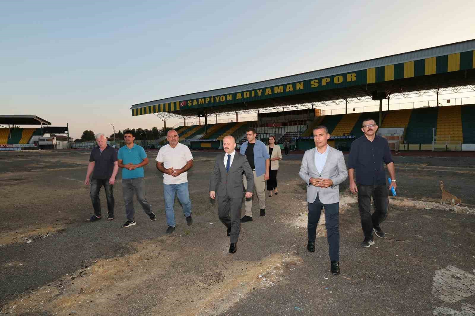 Adıyaman Atat&uuml;rk Stadyumunda bakım ve onarım &ccedil;alışmaları başlıyor

