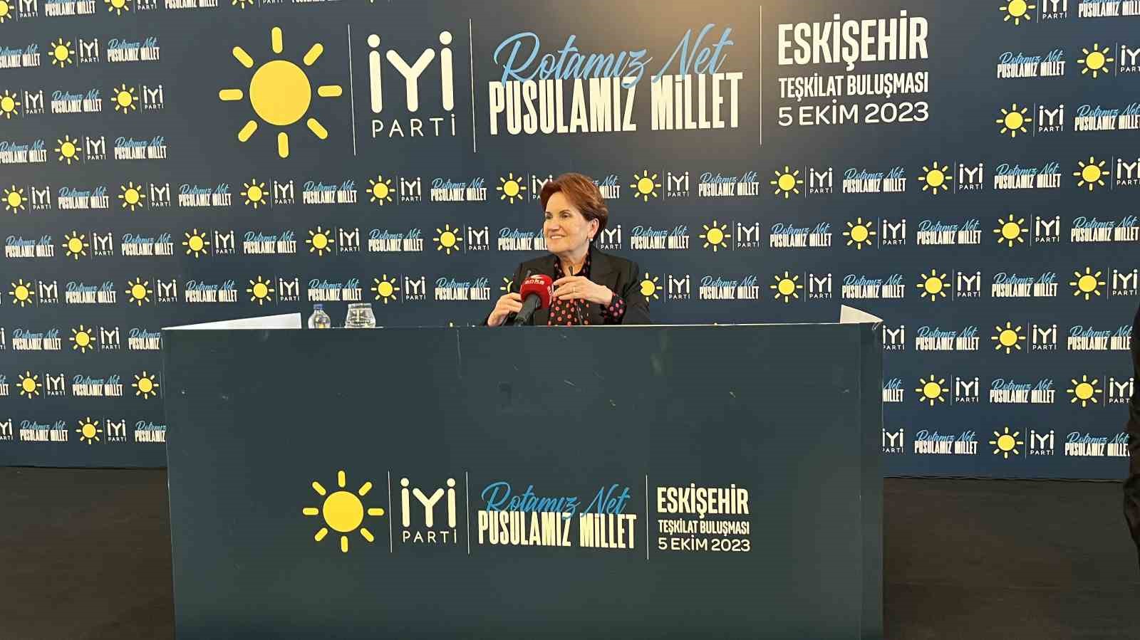 Akşener: “An itibariyle yalnız başımıza seçime gireceğiz”