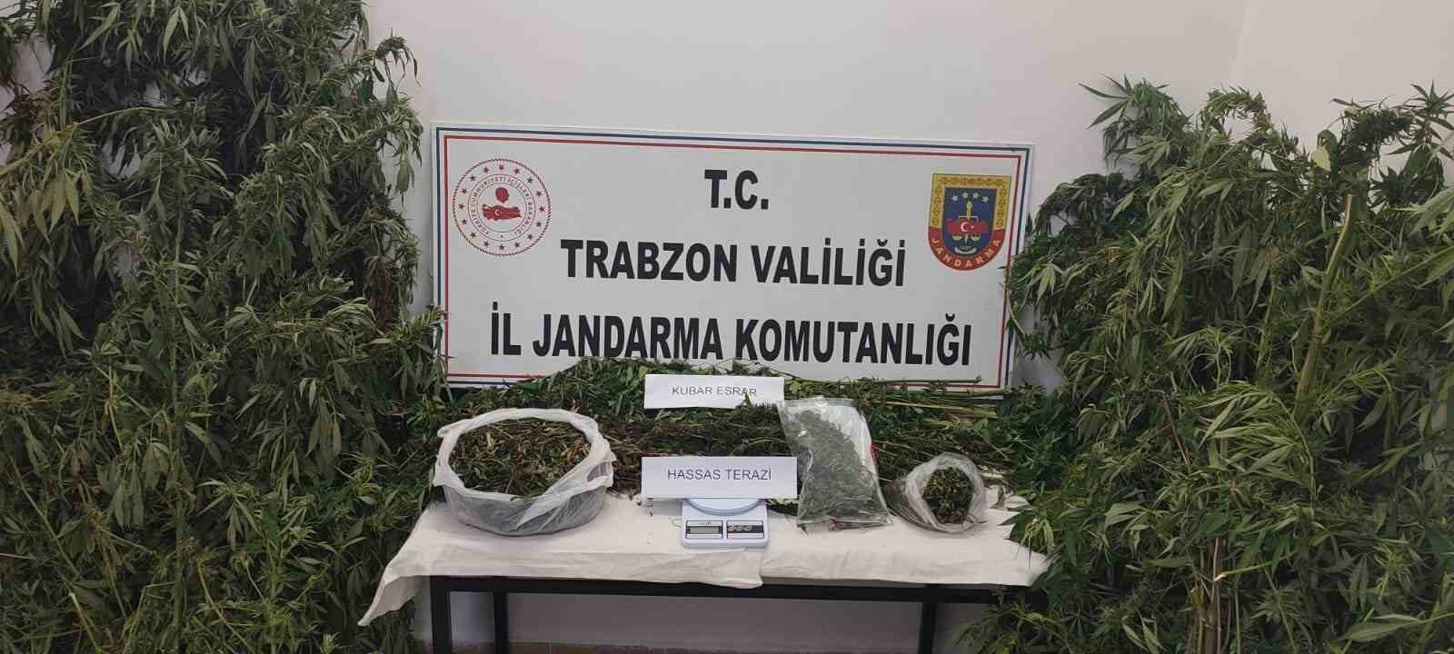 Trabzon’da 41 kilogram uyuşturucu madde ele geçirildi, 5 şüpheli gözaltına alındı