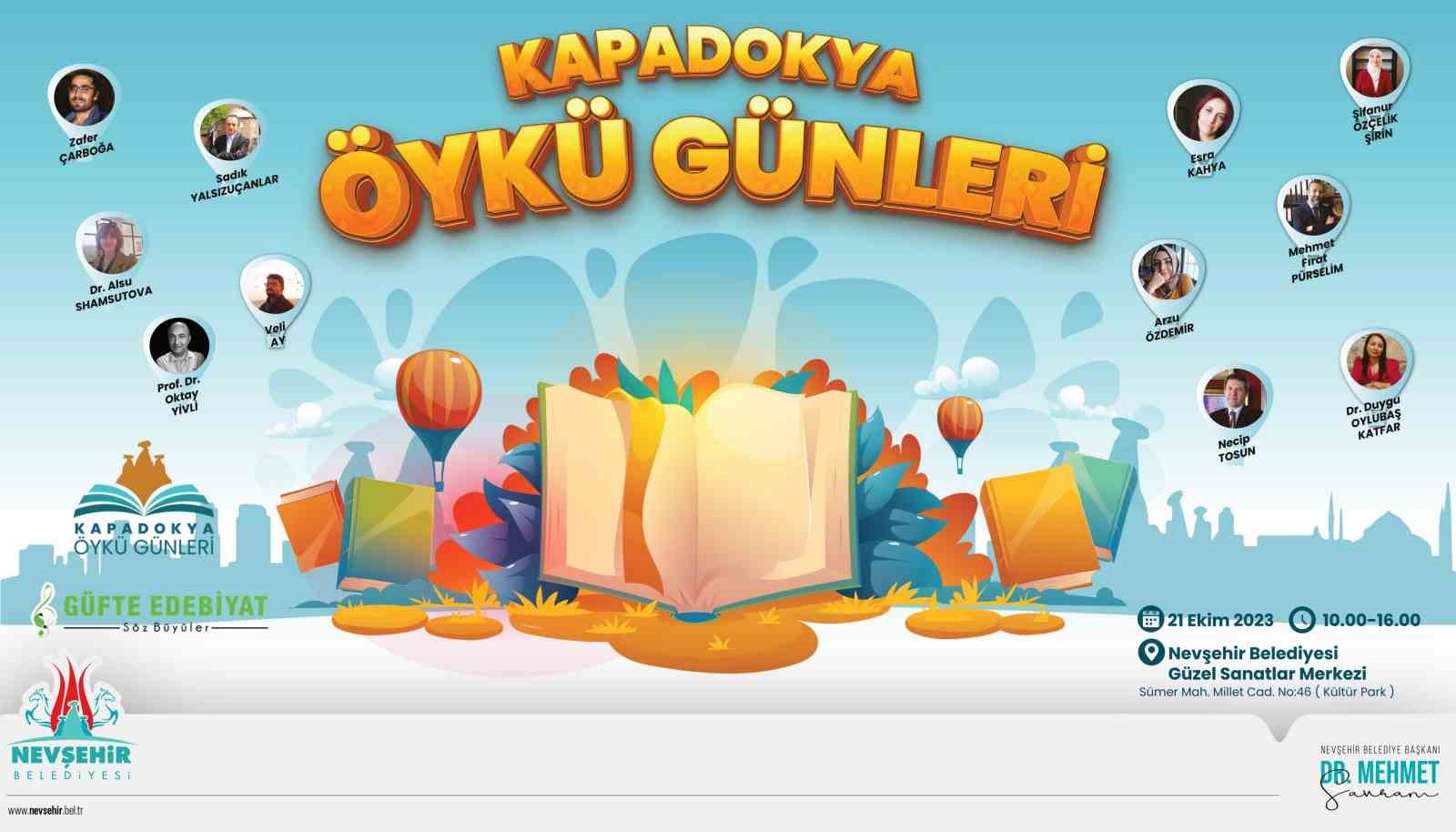 Kitapseverler ‘Kapadokya Öykü Günleri’nde’ buluşacak