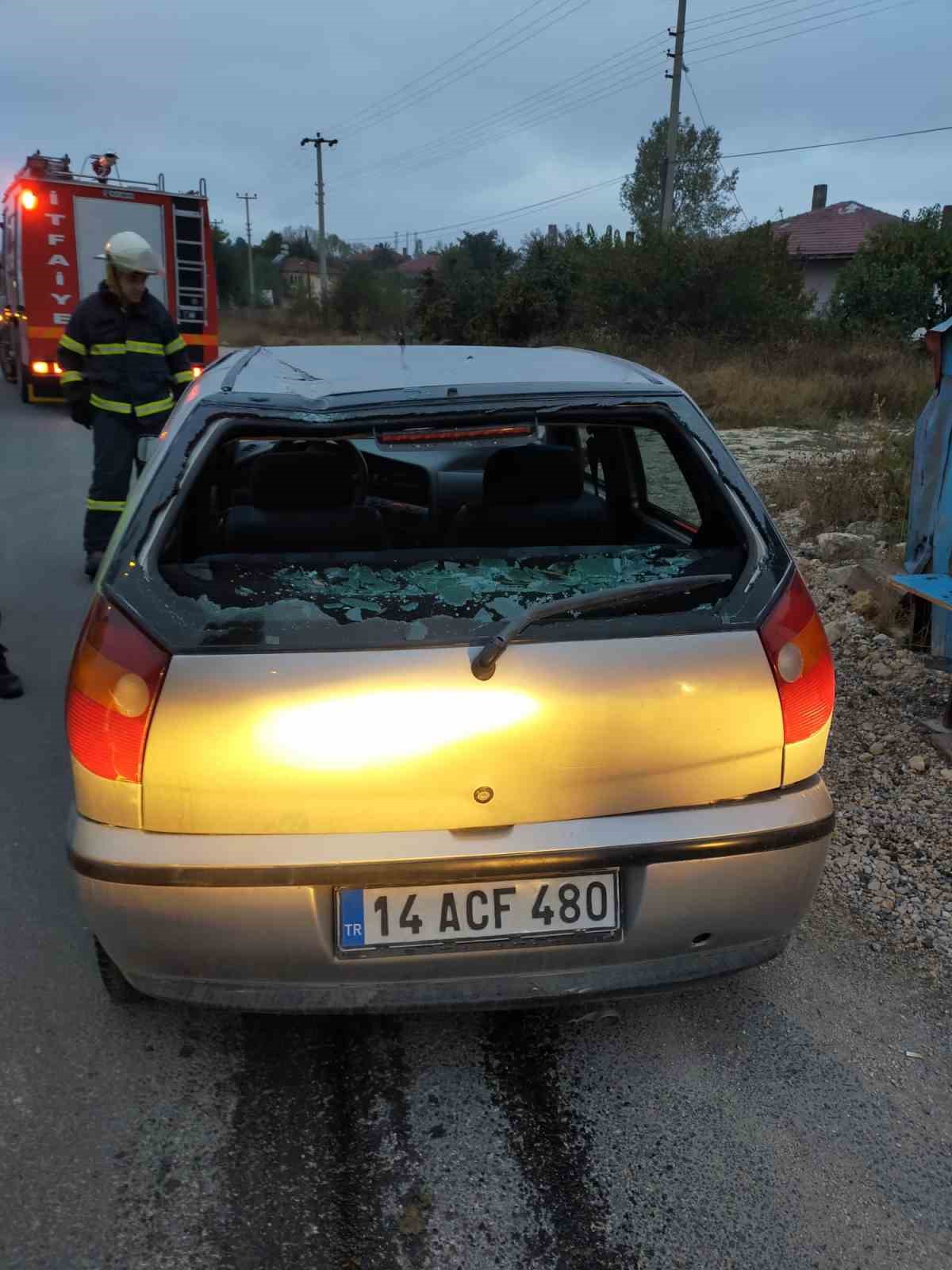 Kaza yaptı, aracını bırakıp gitti
