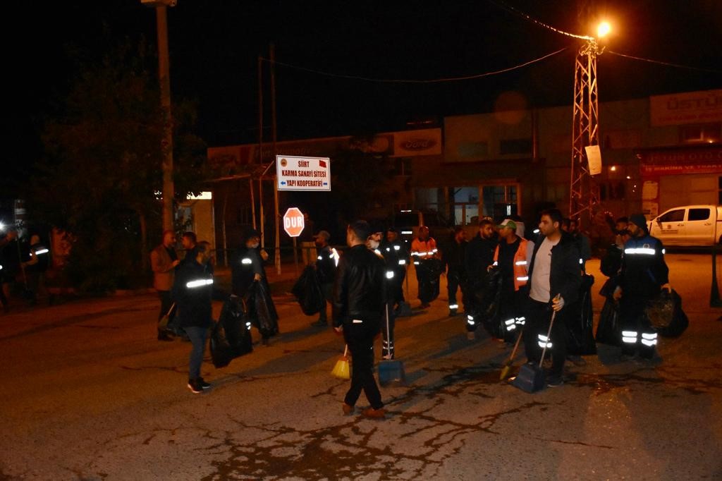 Siirt&rsquo;te  temizlik seferberliği devam ediyor
