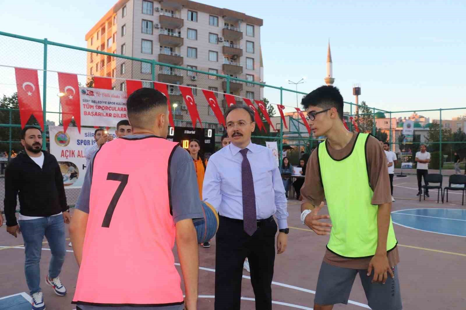 Siirt&rsquo;te 3x3 sokak basketbolu heyecanı başladı
