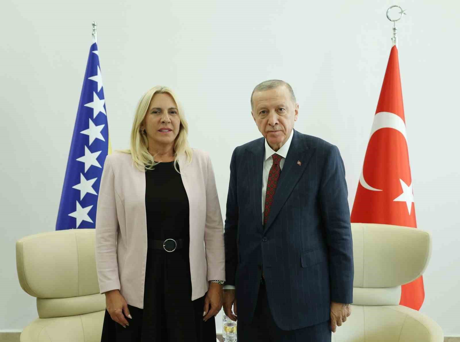 Cumhurbaşkanı Erdoğan, Bosna-Hersek Devlet Başkanlığı Konseyi Sırp Üyesi ve Bosna Hersek Sırp Kesimi Başkanı Dodik ile görüştü
