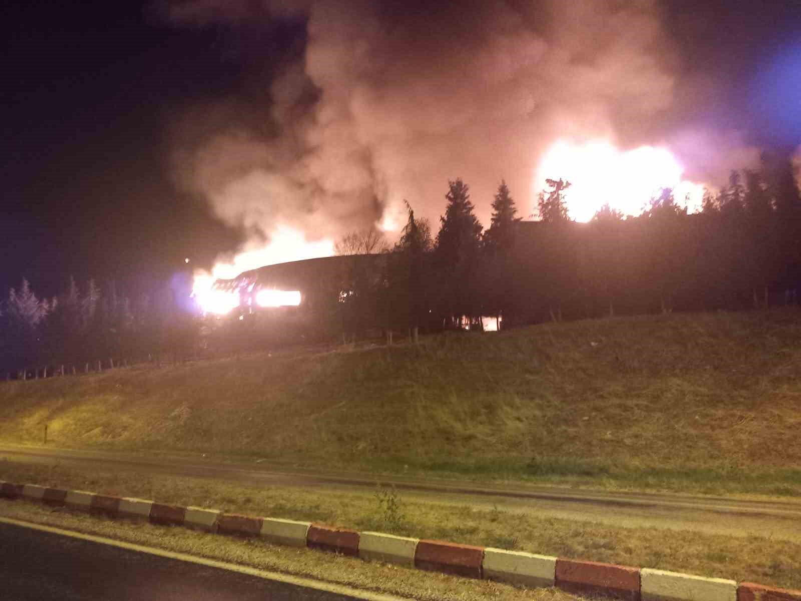 Kırklareli’nde fabrika yangını