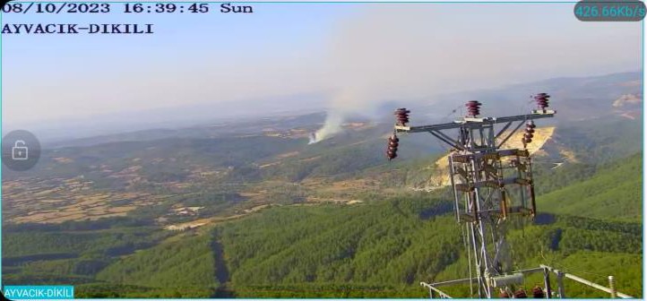 Çanakkale’de orman yangını