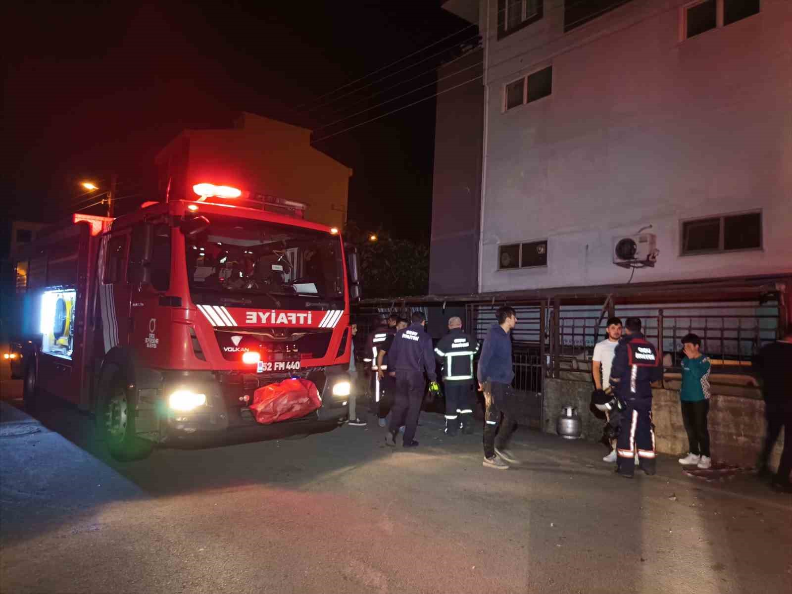 Ordu’da iş yeri yangını