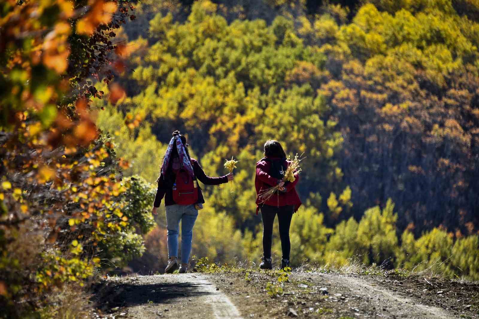Gümüşhane’de doğa tutkunları sonbaharın keyfini çıkarıyor