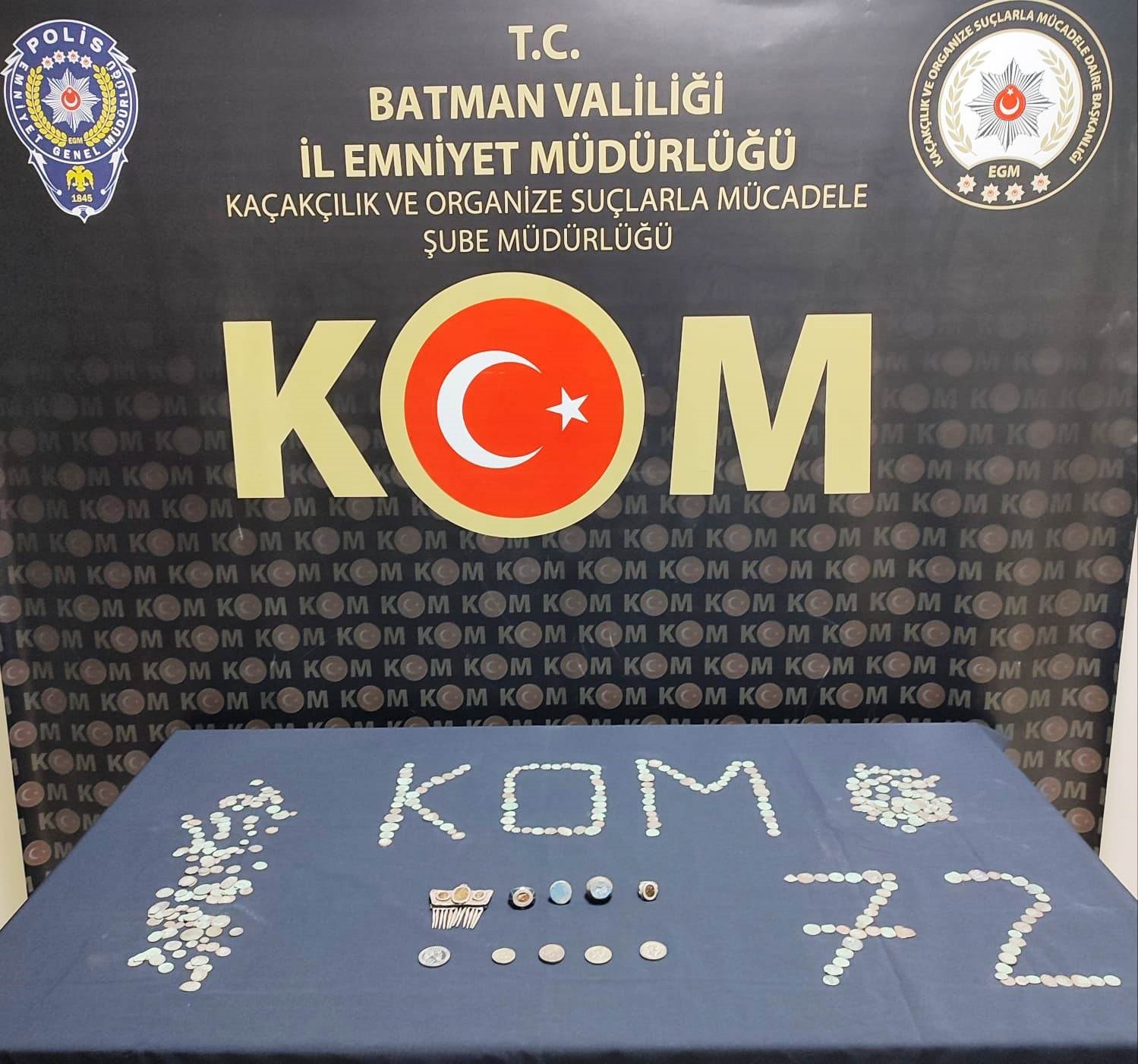 Batman’da tarihi eser kaçakçısı yakayı ele verdi