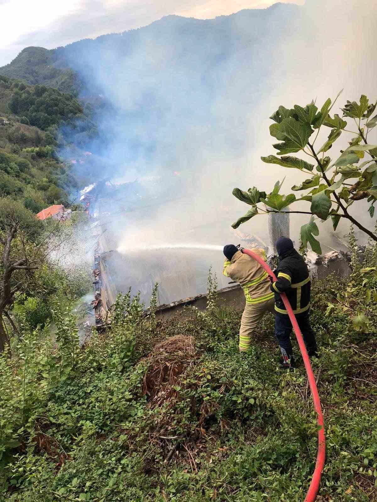 Yangında kullanılmaz hale geldi
