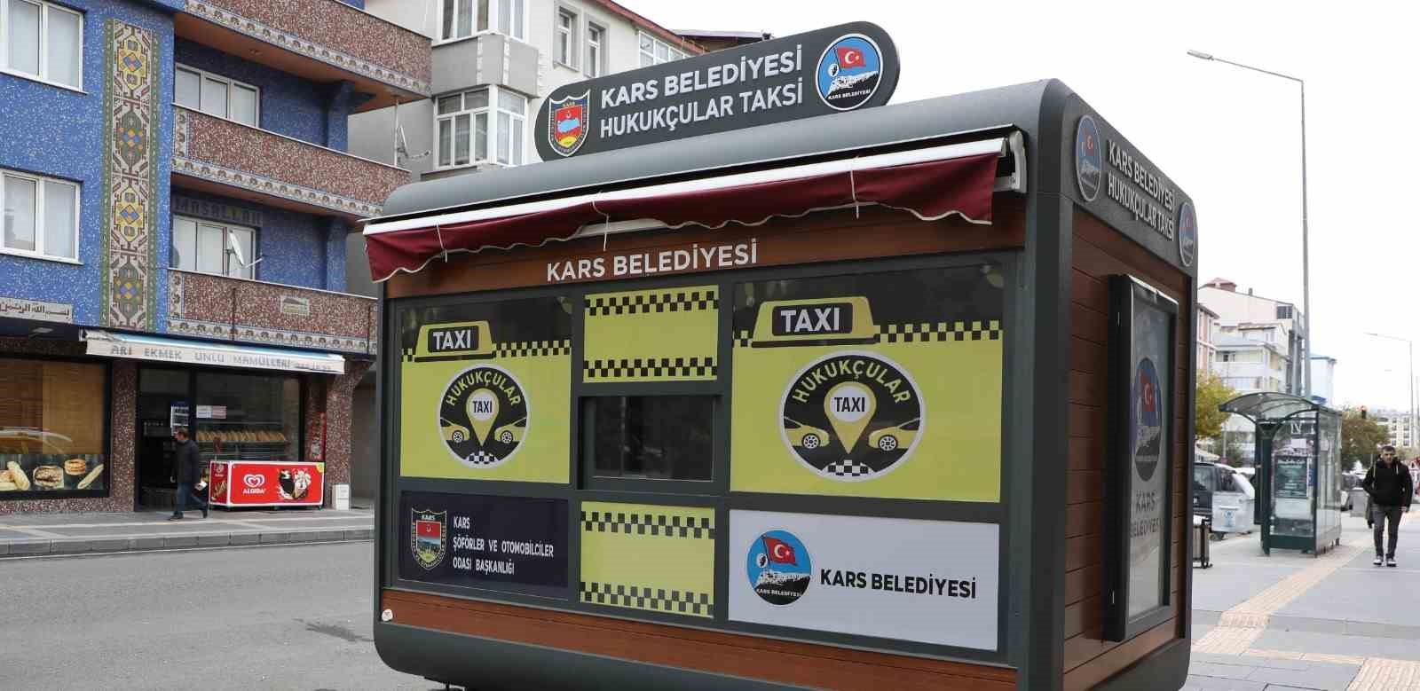 Kars&rsquo;ta taksi durakları yenilendi
