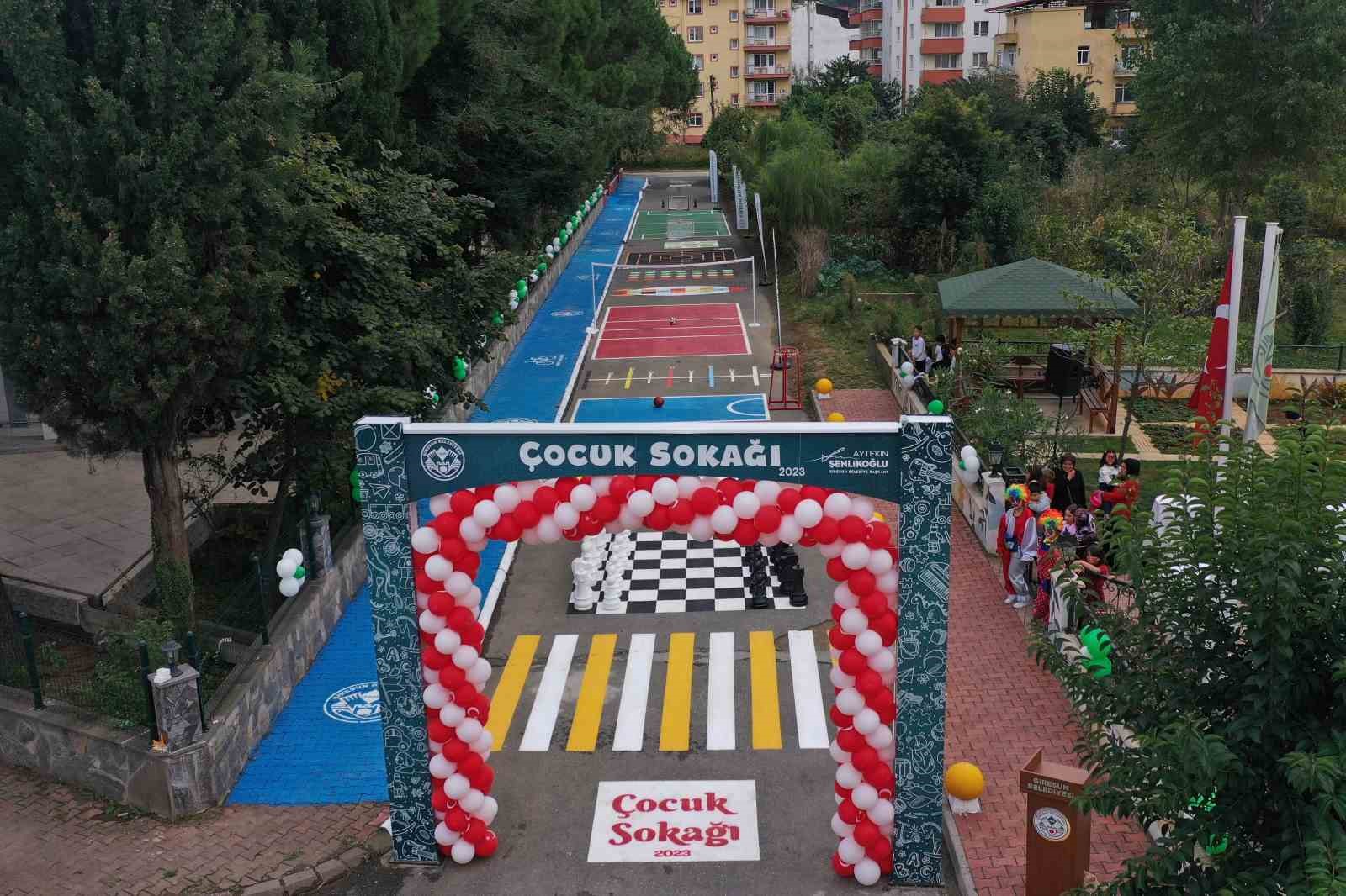 Karadeniz’in ilk ’Çocuk Sokağı’ Giresun’da açıldı