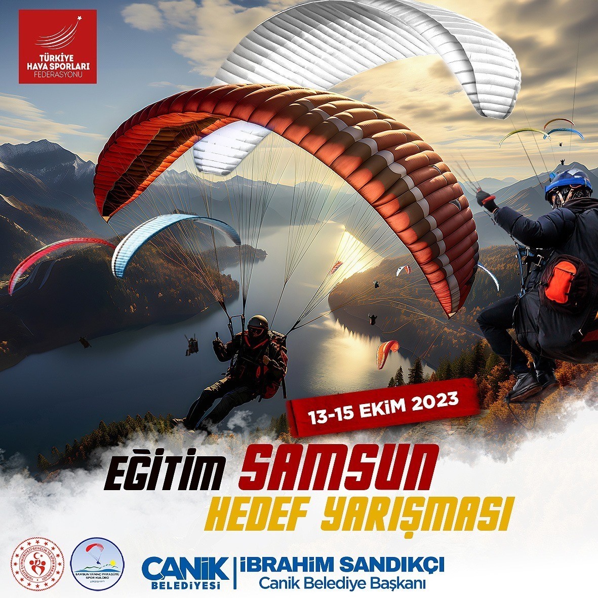 Samsun'da Yamaç Paraşütü Hedef Yarışması