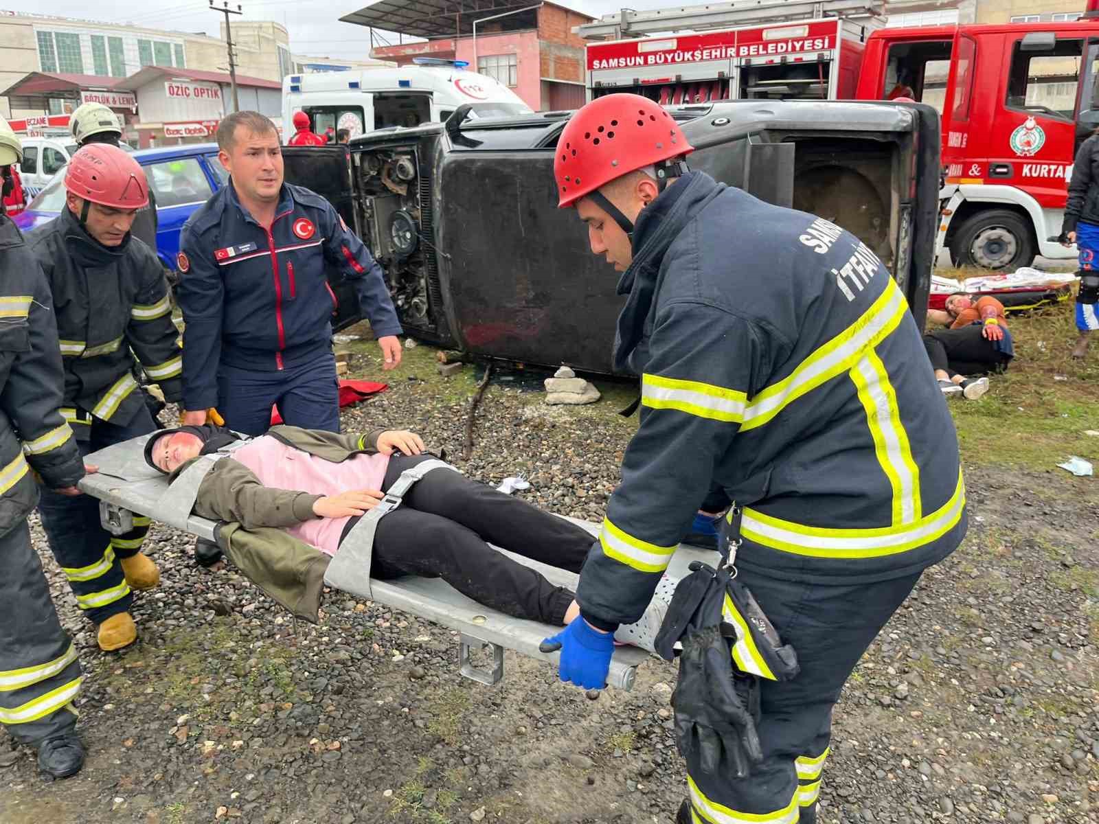 Çarşamba Devlet Hastanesi'nde afet tatbikatı