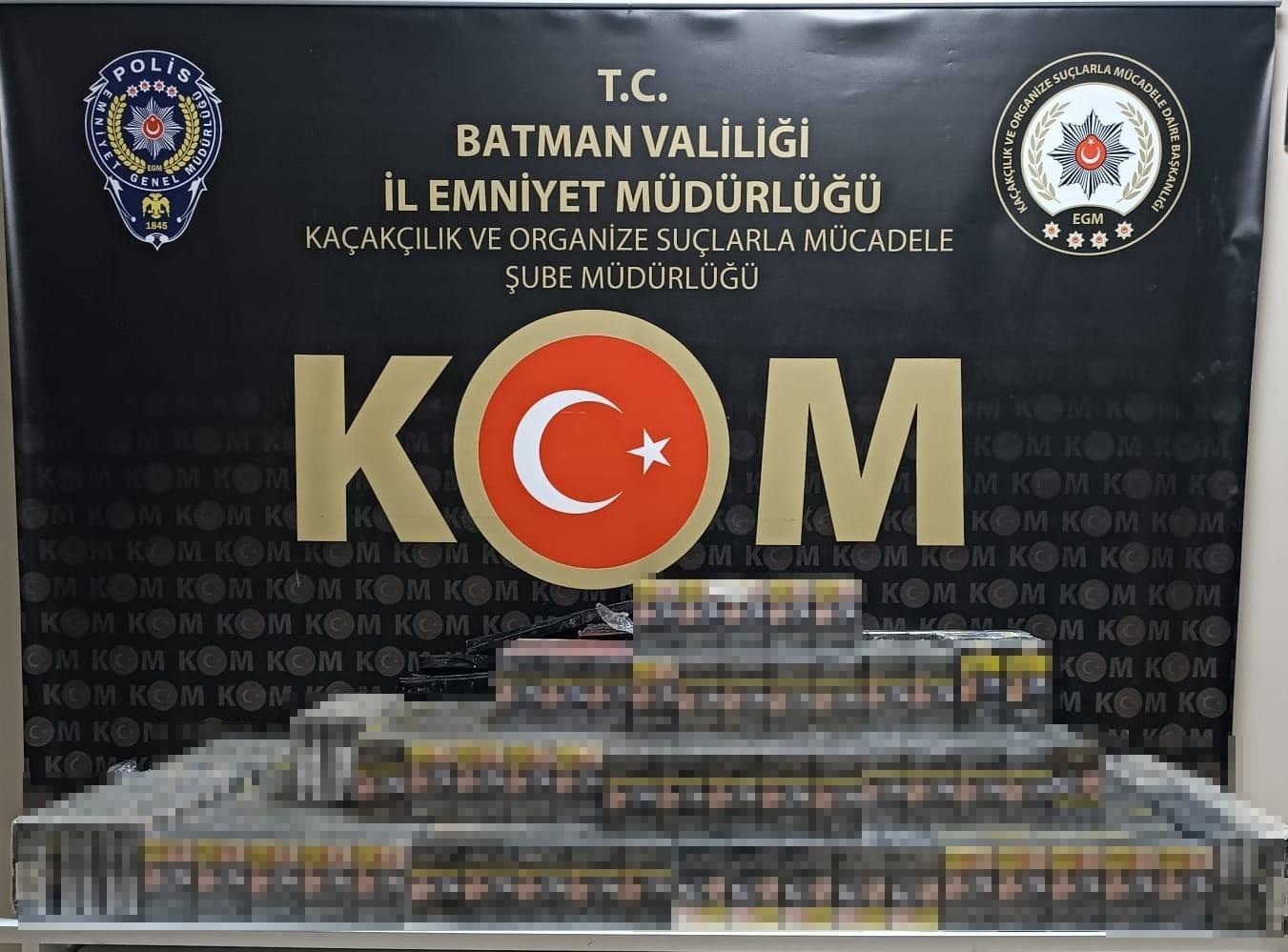 Batman’da 2 bin 240 paket kaçak sigara ele geçirildi