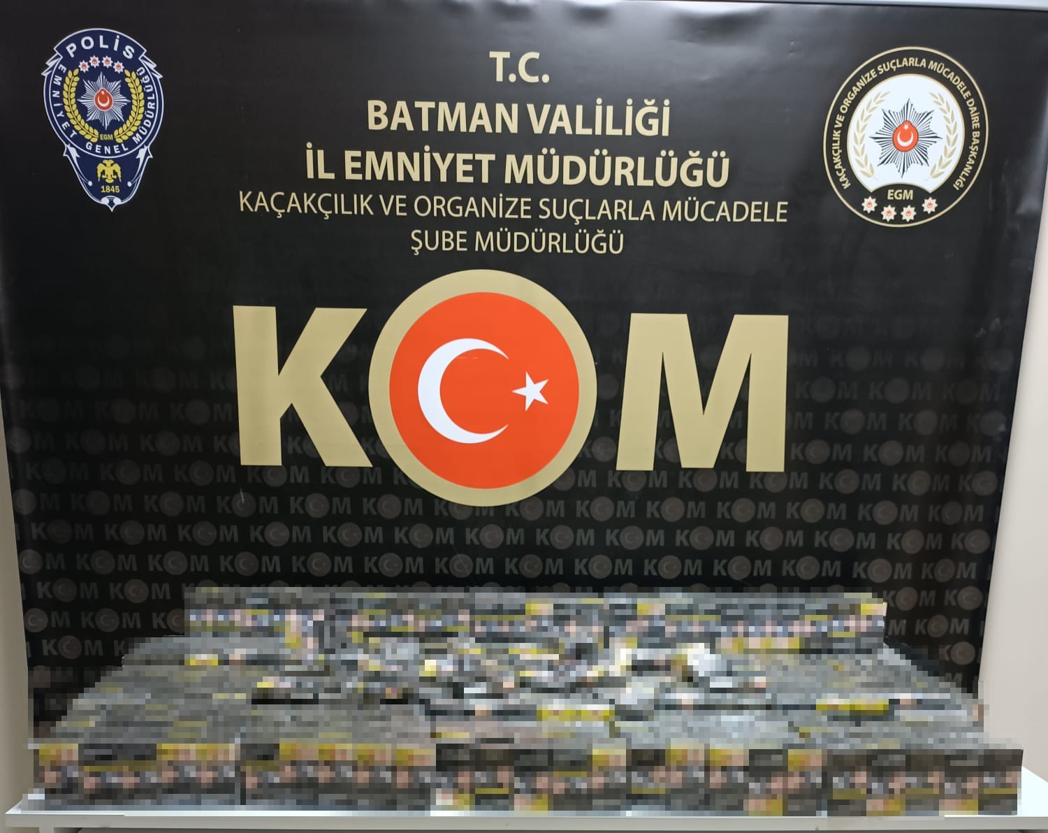 Batman’da 2 bin 240 paket kaçak sigara ele geçirildi