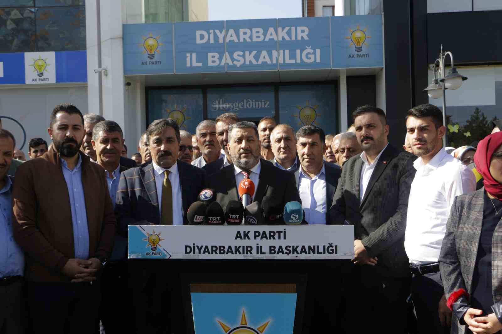 AK Parti Diyarbakır İl Başkanlığı’ndan İsrail’e tepki