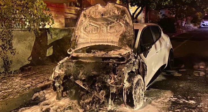 Nevşehir’de araç kundaklandı: O anlar kamerada