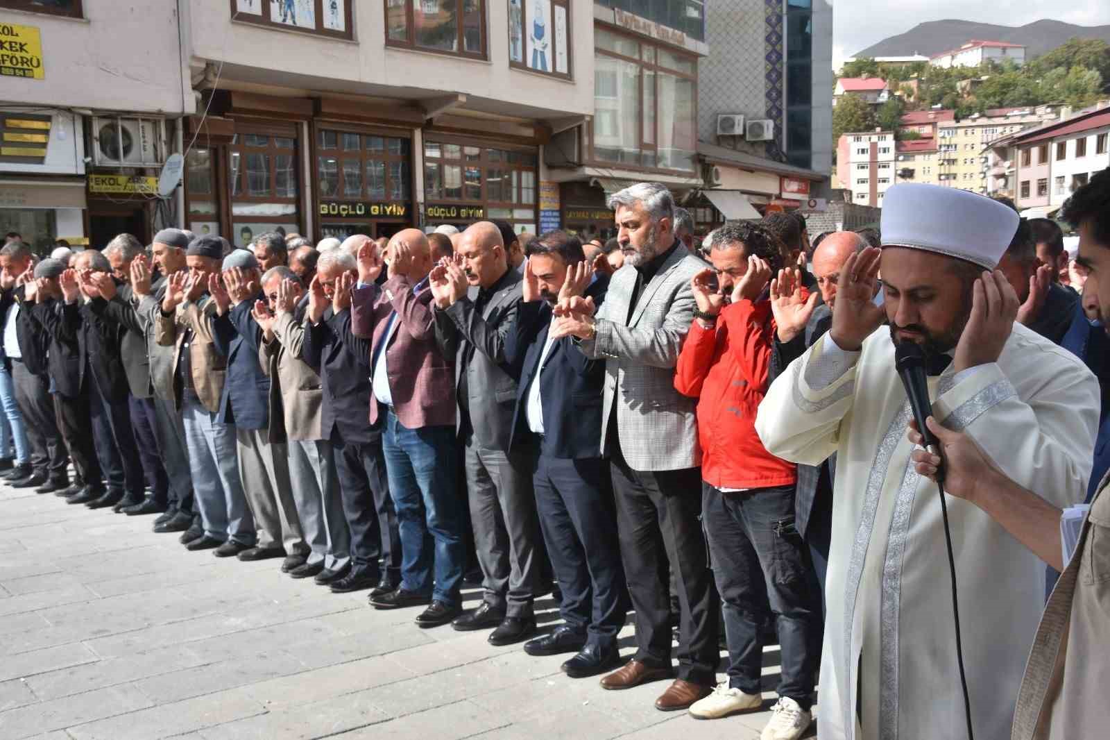 Bitlis&rsquo;te Filistin&rsquo;e destek, İsrail&rsquo;e tepki
