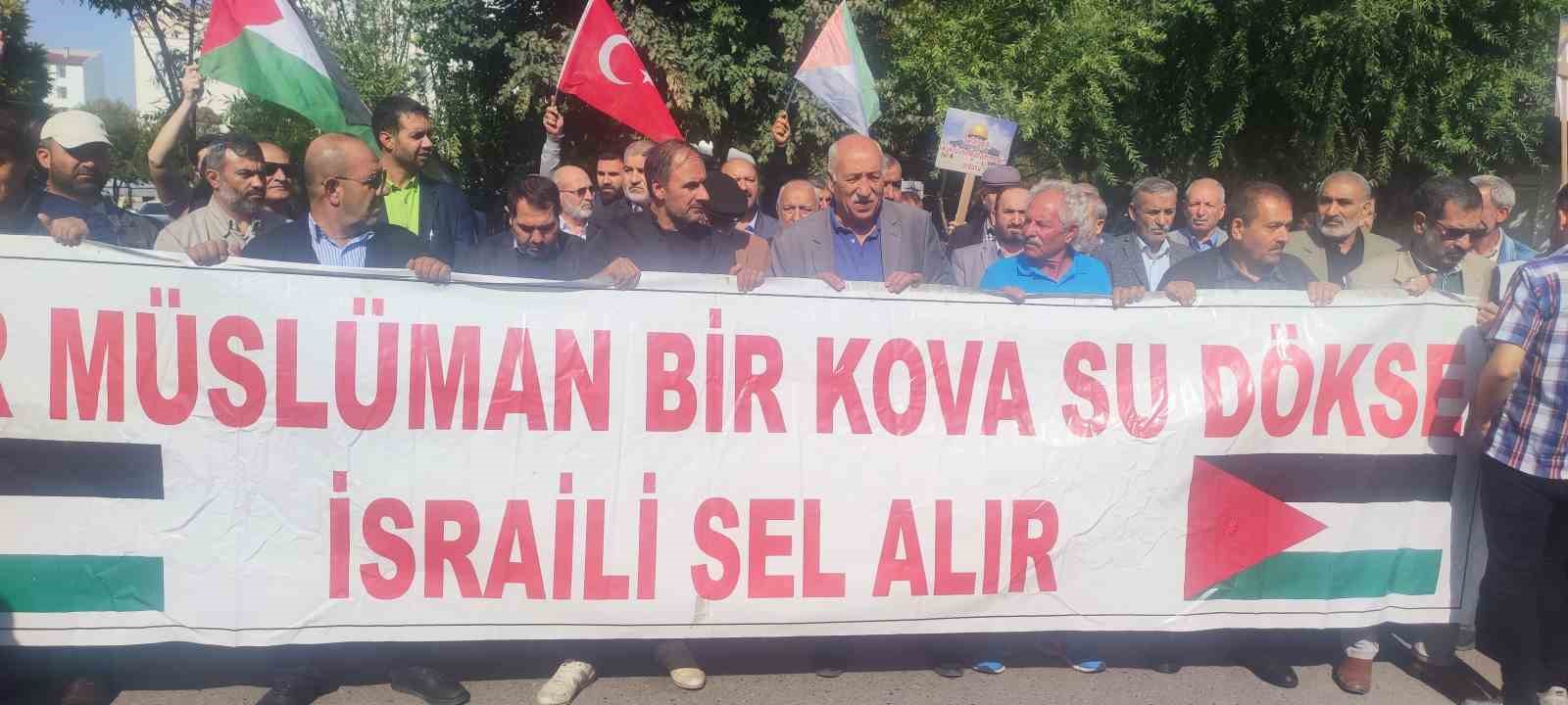 İsrail’in Filistin işgali Iğdır’da protesto edildi
