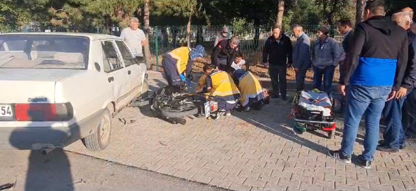 Burdur&rsquo;da otomobil ile motosiklet &ccedil;arpıştı: 1 yaralı
